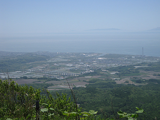 伊達市街が一望