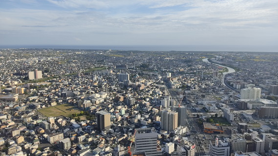 南:うみー(遠州灘)に流れ込む馬込川